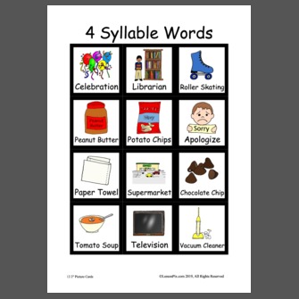 4 Syllable Words